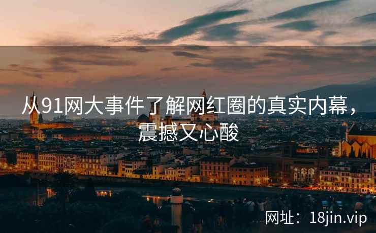 从91网大事件了解网红圈的真实内幕，震撼又心酸