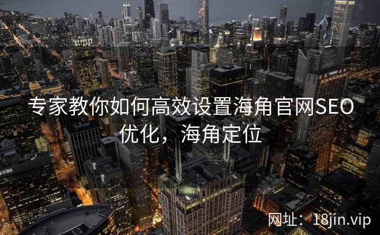 专家教你如何高效设置海角官网SEO优化，海角定位