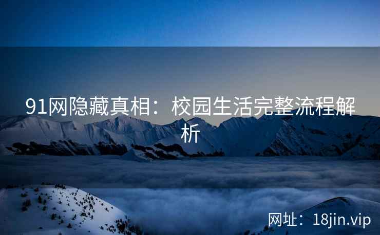 91网隐藏真相：校园生活完整流程解析