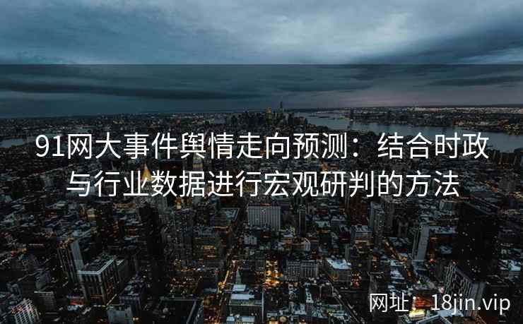 91网大事件舆情走向预测:结合时政与行业数据进行宏观研判的方法